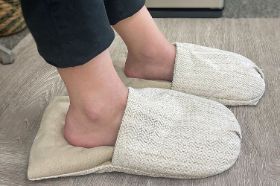 Professional Moist Heat Slippers (2 pc)