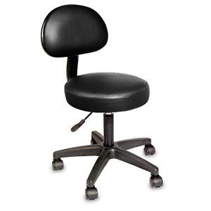 Rolling Stool w/ Removable Back Rest NRG