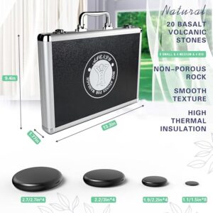 20 pc Hot Stone Set w/ Heated Case