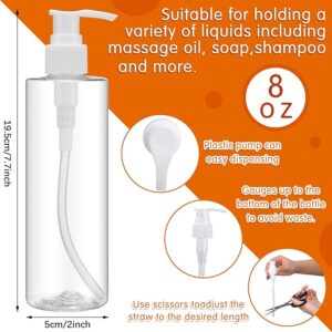 Clear Pump Bottle 8 oz